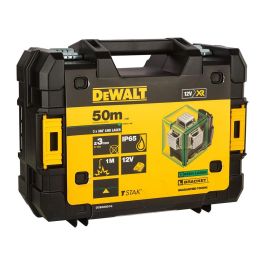 Nivel láser autonivelante verde de 3 líneas 360° xr 12v con batería li-ion 2ah dce089d1g-qw dewalt