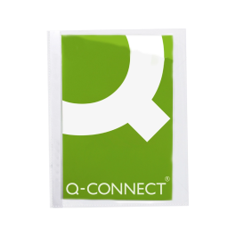 Q-connect Funda Protectora Cristal PVC 90mc Sin Taladros 290x195mm Caja 100 Unidades