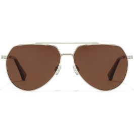Hawkers SHADOW #karat brown Gafas de Sol Polarizadas Aviador Unisex Adulto Acero Inoxidable con Protección UV