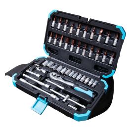 Caja de Herramientas Cecotec KRK 2200 Acero Acero al cromo vanadio 46 Piezas Precio: 19.49999942. SKU: B13Q63ZRMJ