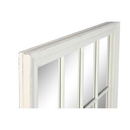 Espejo de pared Home ESPRIT Blanco Ventana 68 x 4 x 128 cm