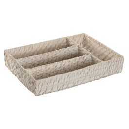 Cubertero Balines DKD Home Decor Blanco Natural 24 x 6 x 34 cm Precio: 13.50000025. SKU: B1C7K4QFSV
