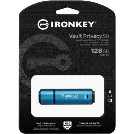 Kingston IronKey Vault Privacy 50 128GB USB 3.2 Gen 1 (3.1 Gen 1) Stick Cifrado con Hardware