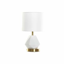 Lampara Sobremesa DKD Home Decor Blanco Dorado 20 x 37 x 20 cm