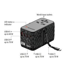 Verbatim Charge 'n' Travel Diamond 85W Retractable Cable CNT-02 Verbatim Charge 'n' Travel Diamond 85W Retractable Cable CNT-02