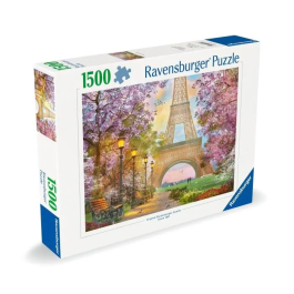 Ravensburger Puzzle 12000694 Amor en París, 1500 Piezas, Adultos y Niños (+14 años), Alta Calidad, 80x60cm