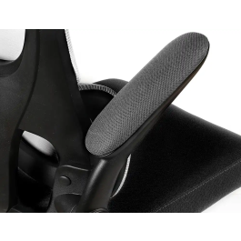 Q-connect Silla de Dirección Sorrento Malla con Base Metálica, Respaldo Transpirable, Reposabrazos Ajustables y Ruedas Premium, Color Gris, Alt Max 1320 mm