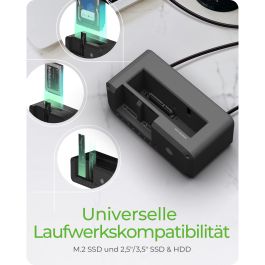 ICY BOX IB-2924MSCL-C31 USB-C 3.2 Klon- und DockingStation für 2,5"/3,5" SATA HDD und M.2 NVMe SSD