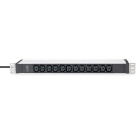 Digitus 1U PDU 12xC13 Salidas 230V/16A color Negro