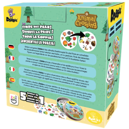 Asmodee Juego Dobble Animal Crossing DOBAC07ML2 Juego de Observación y Velocidad para +6 Años Español