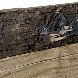 DKD Home Decor Marco de Fotos Decorativo Estilo Alpino de Madera y Metal Marrón, Acabado Natural, 50 x 40 x 2 cm