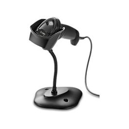 Zebra DS2208 Escáner de Códigos de Barras Portátil, 1D/2D, LED, USB, RS-232, RS-485, Teclado, Incluye Soporte, IP42, 161.6 g, Negro