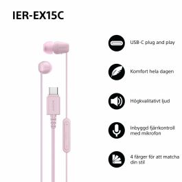 Auriculares Sony IEREX15CP Rosa