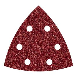 Wolfcraft 1851000 Hojas Abrasivas Adhesivas Grano 60 Delta para Madera/Metal, Set 5 uds, 95 mm