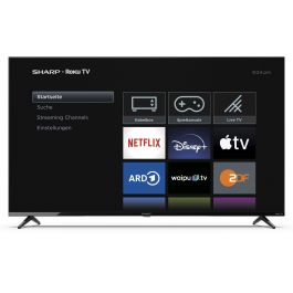Sharp 50GJ4225E TV LED 50" 4K Ultra HD Smart TV Roku OS Negro con Wi-Fi y HDR