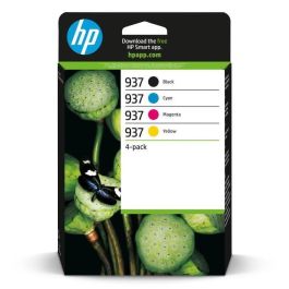 HP Tinta BK-C-M-Y Officejet Pro 9110B, 9120 AIO, 9120B AIO, 9130 All-In-One, 9130B AIO, 9110B, 9700, 9700E Series - Nº 937 Pack 4