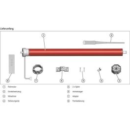 Superrollo SR20935 Motor persiana enrollable vía radio con mando, 30 Nm, Ø 60 mm, Carga máx. 66 kg