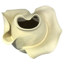 DKD Home Decor Jarrón Moderno Orgánico de Cerámica Blanco 24 x 37 x 24 cm