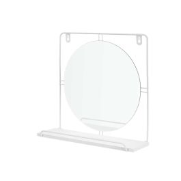 Espejo Estante Pared Blanco Giftdecor 33X30CM (4 Unidades) Espejo Estante Pared Blanco Giftdecor 33X30CM (4 Unidades)