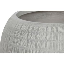 Macetero Home ESPRIT Gris Magnesio 55 x 55 x 38 cm (2 Piezas)