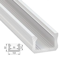 Perfíl Aluminio Tipo X 2,02M Perfíl Aluminio Tipo X 2,02M