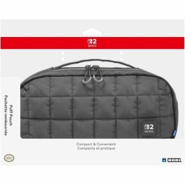 HORI Bolsa Protectora y de Transporte Acolchada 2 para Nintendo Switch - Almacenamiento de Accesorios y Juegos - Negro