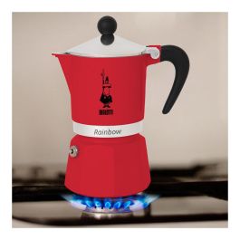 Bialetti Cafetera Rainbow Rojo Aluminio 0.06 L