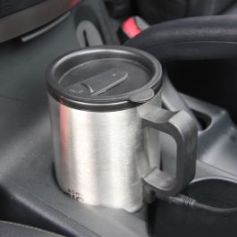 Basic Home Taza de Viaje Eléctrica con Conexión a Cargador de Coche - 17 cm Alto (12 Unidades)