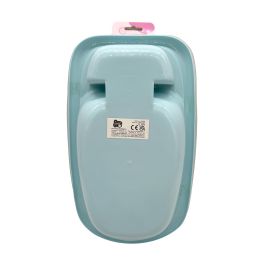 Tachan T00989 Bañera Azul para Muñecos con 7 Accesorios: Biberón, Gel, Patito y Chupete. Juego de Imitación +2 Años.