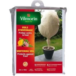 Vilmorin Velo de Invierno Blanco 30g/m² (2x10m) - Protección para Plantas de Jardín, Contra Frío, Heladas, Nieve, Granizo Vilmorin Velo de Invierno Blanco 30g/m² (2x10m) - Protección para Plantas de Jardín, Contra Frío, Heladas, Nieve, Granizo