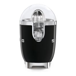 Smeg CJF11BLEU Exprimidor de Cítricos Negro, 70 W, Cono en Acero Inoxidable, Función Antigoteo, 1 Velocidad
