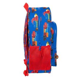 Mochila Escolar Cars Race ready Azul 33 x 42 x 14 cm