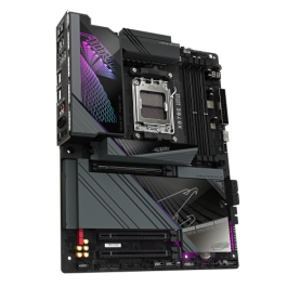 GIGABYTE Placa base X870E AORUS MASTER - Compatible con CPUs AMD Ryzen 9000, VRM digital de 16+2+2 fases, hasta 8200MHz DDR5 (OC), 4xPCIe 5.0 + 4xM.2, Wi-Fi 7, LAN 5GbE, USB 3.2 Gen 2x2 GIGABYTE Placa base X870E AORUS MASTER - Compatible con CPUs AMD Ryzen 9000, VRM digital de 16+2+2 fases, hasta 8200MHz DDR5 (OC), 4xPCIe 5.0 + 4xM.2, Wi-Fi 7, LAN 5GbE, USB 3.2 Gen 2x2