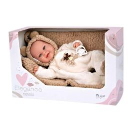 Muñeca elegance babyto marron c/ manta (muñeco de peso) 35 cm cuerpo blando