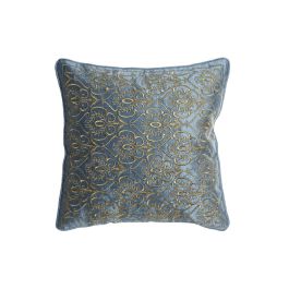 Cojin Neoclasico DKD Home Decor Azul Dorado 10 x 45 x 45 cm