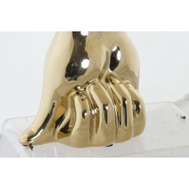 DKD Home Decor Jarron Dorado Gres 12 x 21 x 17 cm