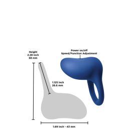 Anillo para el Pene NS Novelties Inya Azul Anillo para el Pene NS Novelties Inya Azul