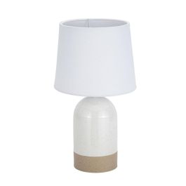Lámpara de mesa Versa Duo Blanco Lino Cerámica 40 W 18 x 32,5 cm Precio: 20.59000009. SKU: B1E7S43GGN