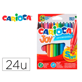 Carioca Rotulador Joy Punta Fina Colores Surtidos Estuche 24 Unidades Precio: 2.78999985. SKU: B1E8Y4CVP5