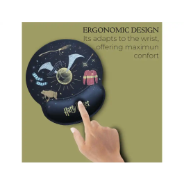 Wondee Alfombrilla de Ratón Harry Potter Ergonómica de Gel 250x230 mm