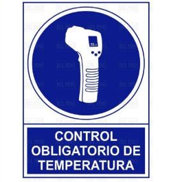 Señal 1609 Plástico 345X245 ''Control Obligatorio De Temperatura'' Duver Precio: 6.50000021. SKU: B1JLPNGZLG
