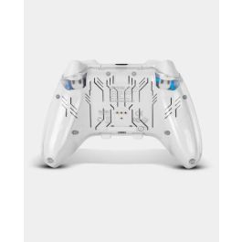 Krom NXKROMKRYSTAL Mando y volante Bluetooth/USB Gamepad Transparente para Android, Nintendo Switch, PC, iOS
