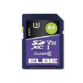 Elbe SD-3064 Tarjeta SD 64GB UHS-I U3 V30 para Resolución 4K, Compatible con Cámaras Compactas y Réflex Elbe SD-3064 Tarjeta SD 64GB UHS-I U3 V30 para Resolución 4K, Compatible con Cámaras Compactas y Réflex