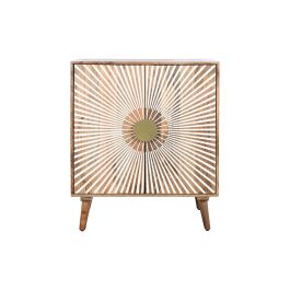 Aparador Home ESPRIT Blanco Dorado Natural Madera 80 x 45 x 97 cm Aparador Home ESPRIT Blanco Dorado Natural Madera 80 x 45 x 97 cm