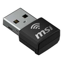 MSI Nano Adaptador Wifi6 USB GUAX18N - WiFi 6 (802.11ax), 2.4GHz/5GHz, USB 2.0, Compatible con Windows 10/11