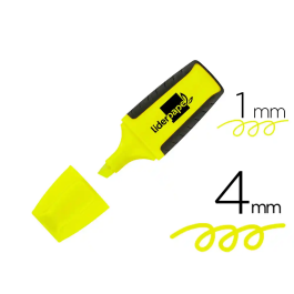 Liderpapel Rotulador Mini Fluorescente Amarillo, Punta Biselada y Agarre Cómodo, Trazo 1-4 mm Precio: 7.49999987. SKU: B1C2WHBPWQ