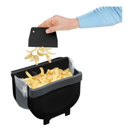 Wenko Cubo de Basura para Puerta de Armario Plegable 5 L Negro