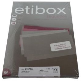 Etiquetas Adh.Impr. A4 Blanca Caja 100H C.Rectos 105X 39 Mm 1.400 Uds. Precio: 8.79000023. SKU: B1J7VSRT7W