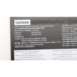 Lenovo Internal Lithium-Ion battery, 86Wh capacity, 4-cell configuration, designed for Lenovo ThinkPad P16s and T16 models. Lenovo Internal Lithium-Ion battery, 86Wh capacity, 4-cell configuration, designed for Lenovo ThinkPad P16s and T16 models.