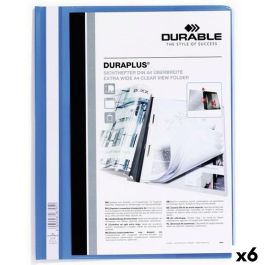 Carpeta Durable DURAPLUS Azul Transparente A4 25 Piezas (6 Unidades) Precio: 198.59000007. SKU: B1AH3XPE8F